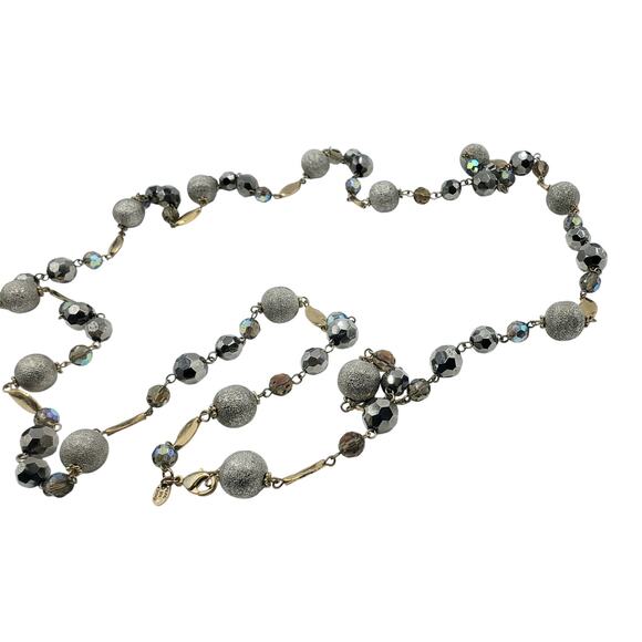 VTG Real Collectibles by Adrienne Long Double Strand Beaded Statement Necklace - Picture 7 of 8